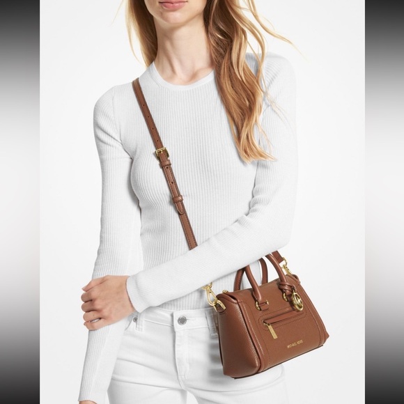 Michael Kors Carine Small Pebbled Leather Crossbody - Picture 2 of 7